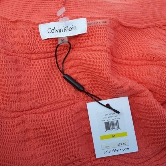 NWT Calvin Klein Porcelain Rose Cardigan M - Picture 5 of 5